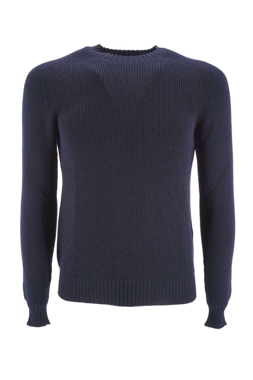 Maglia Tagliatore girocollo / Blu - Ideal Moda