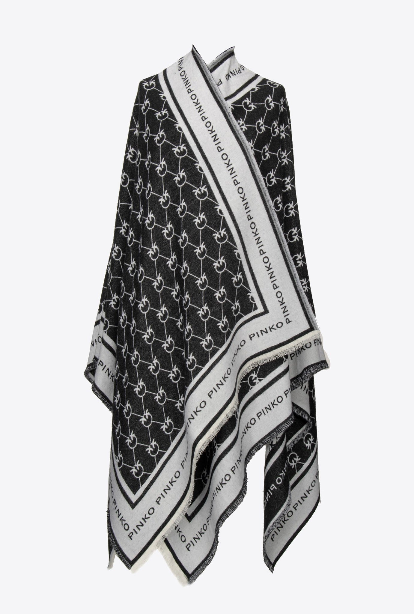 Stola Effetto Jacquard Pinko / Nero - Ideal Moda
