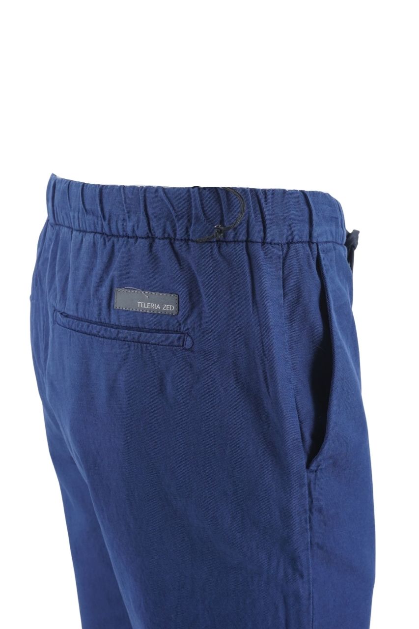 Pantalone Teleria Zed con Coulisse / Bluette - Ideal Moda