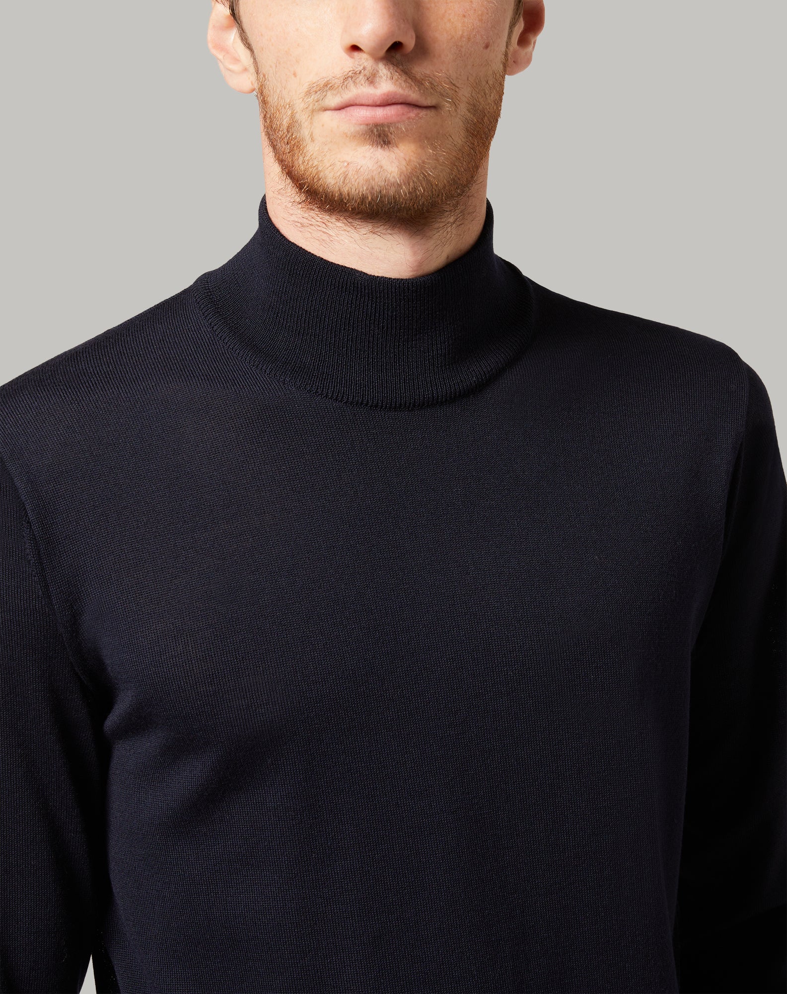 Maglia Corneliani a Collo Alto / Blu - Ideal Moda