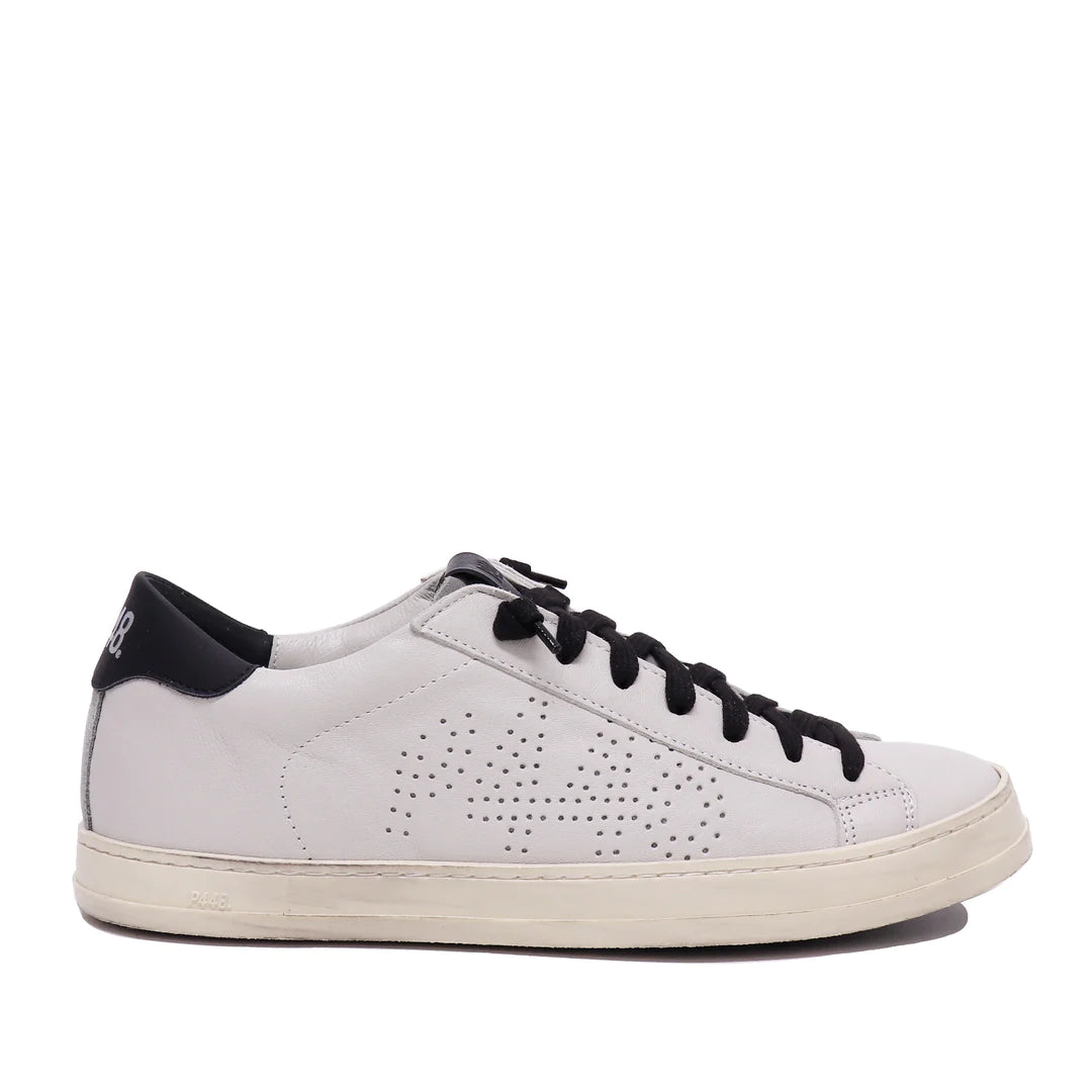 Sneaker John in Pelle P448 / Bianco - Ideal Moda