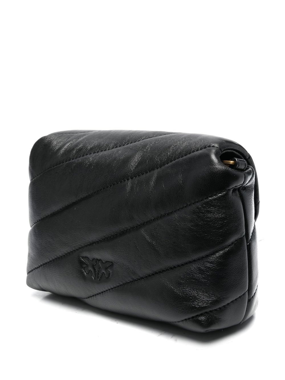 Borsa Trapuntata a Tracolla con Logo Pinko / Nero - Ideal Moda
