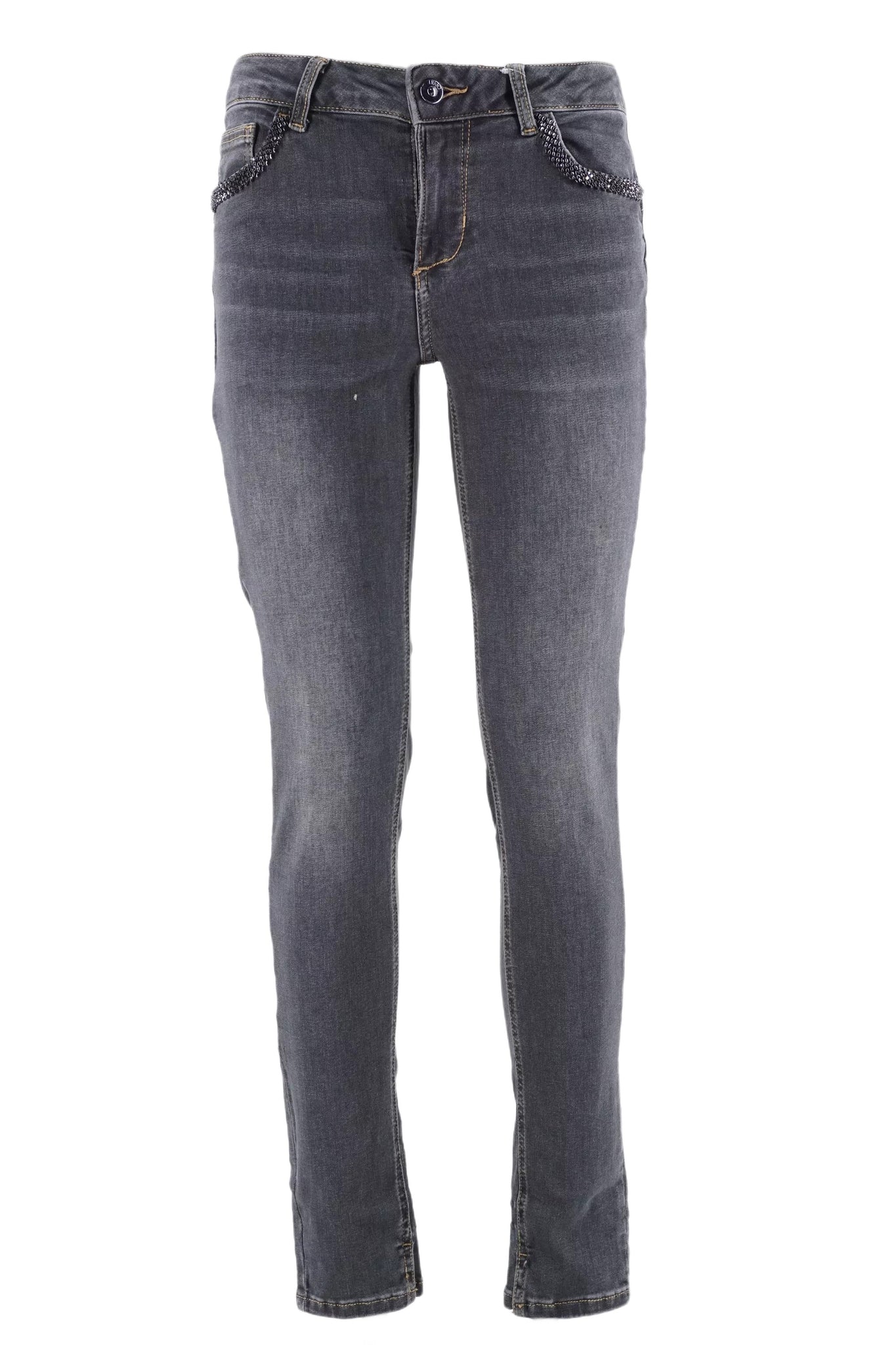 Jeans Scuro Skinny in Denim Stretch Liu Jo / Grigio - Ideal Moda