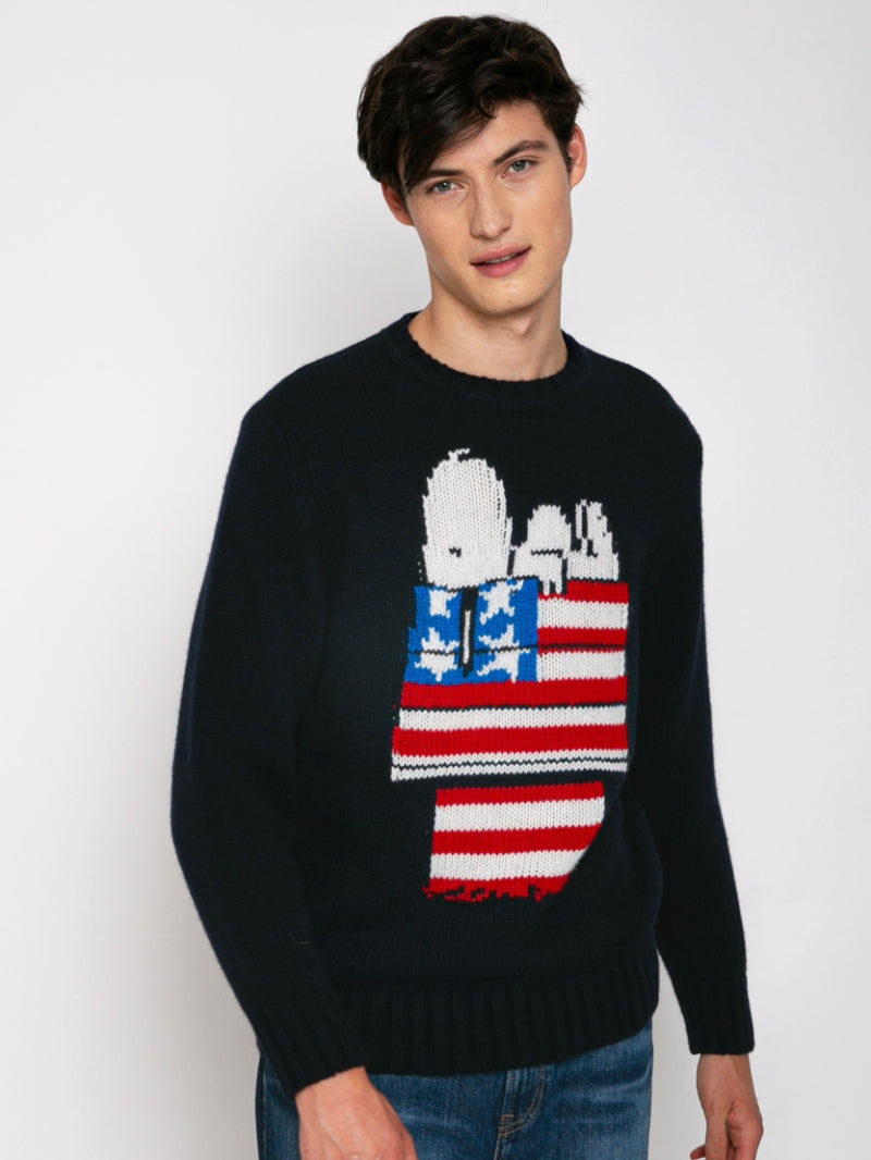 Maglia Saint Barth Girocollo / Blu - Ideal Moda