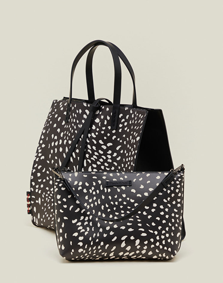 Borsa Felicia con Stampa a Pois Manila Grace / Nero - Ideal Moda