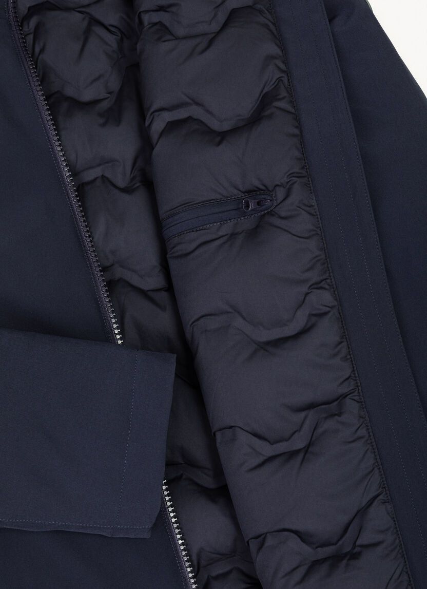 Giubbino in Softshell con Cappuccio Colmar / Blu - Ideal Moda