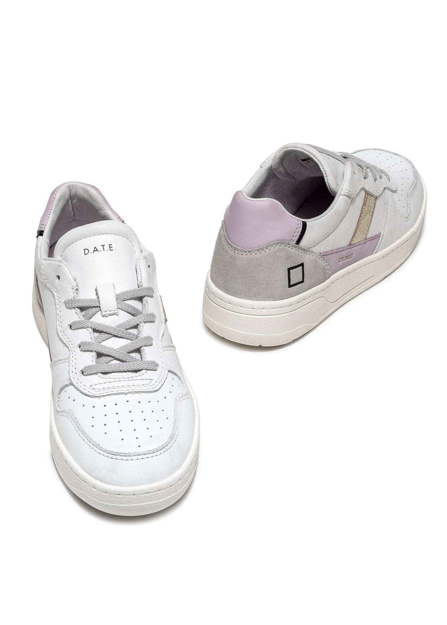 Sneaker DATE in Pelle Court 2.0 / Bianco - Ideal Moda