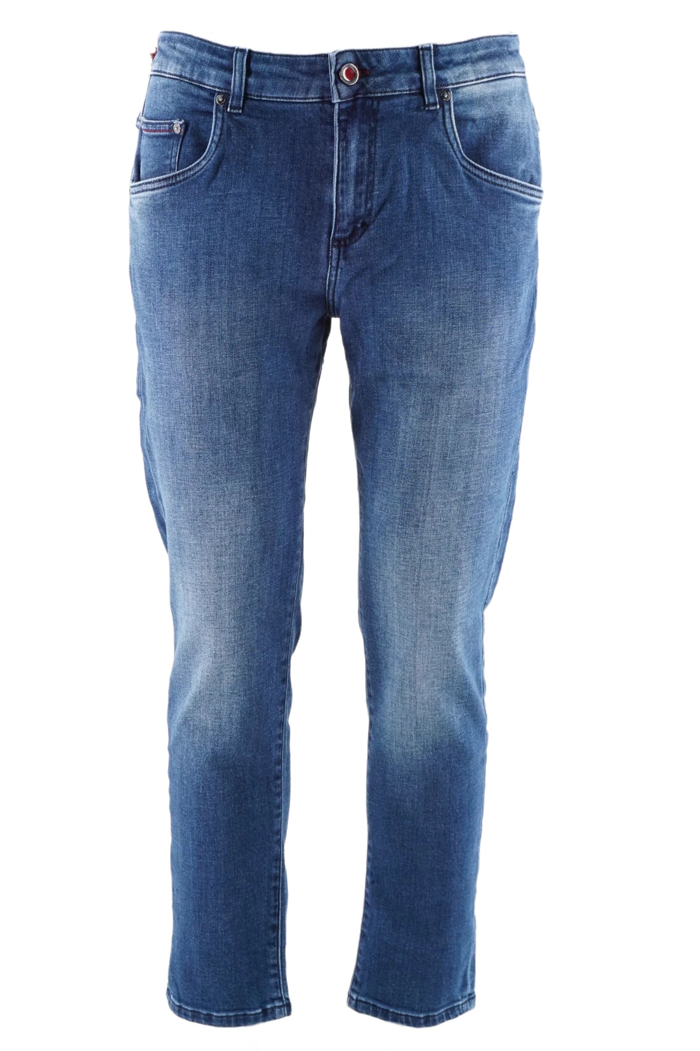 Nine:inthe:morning Jeans cinque tasche in denim con rotture 9JF25-ICA17 main image 0