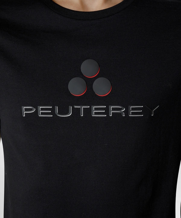 T-Shirt con Stampa Frontale Peuterey / Nero - Ideal Moda