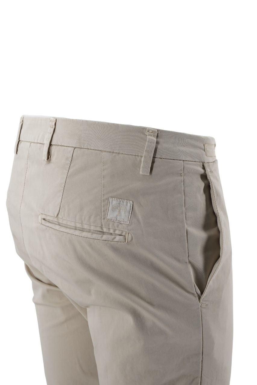 Pantalone Labelruote Slim Fit / Beige - Ideal Moda