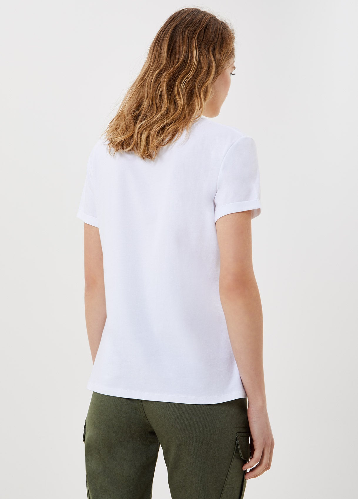 T-shirt con stampa e applicazioni / Bianco - Ideal Moda