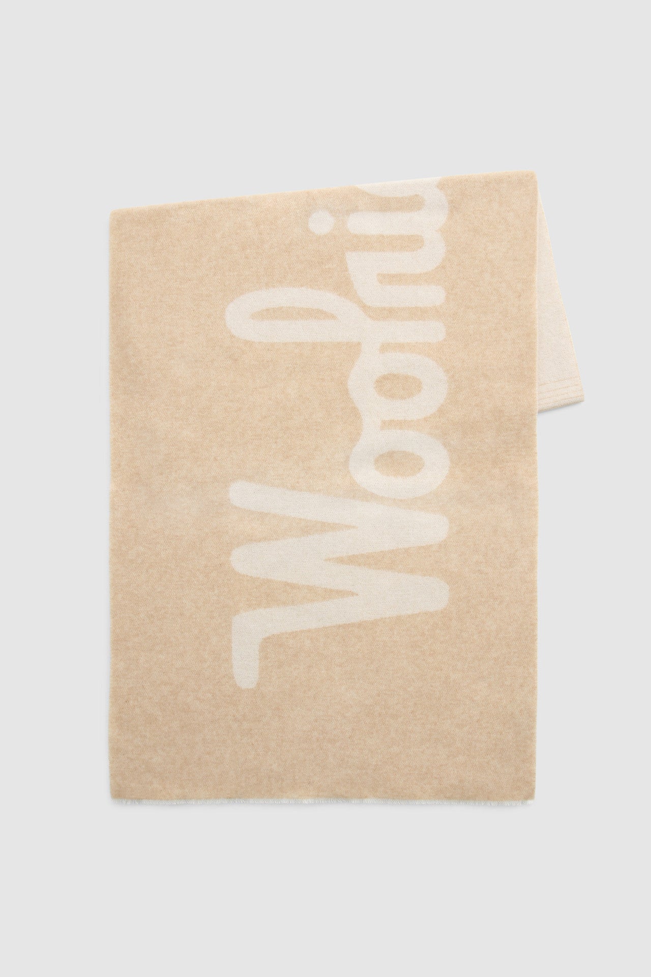 Sciarpa Woolrich con logo / Beige - Ideal Moda