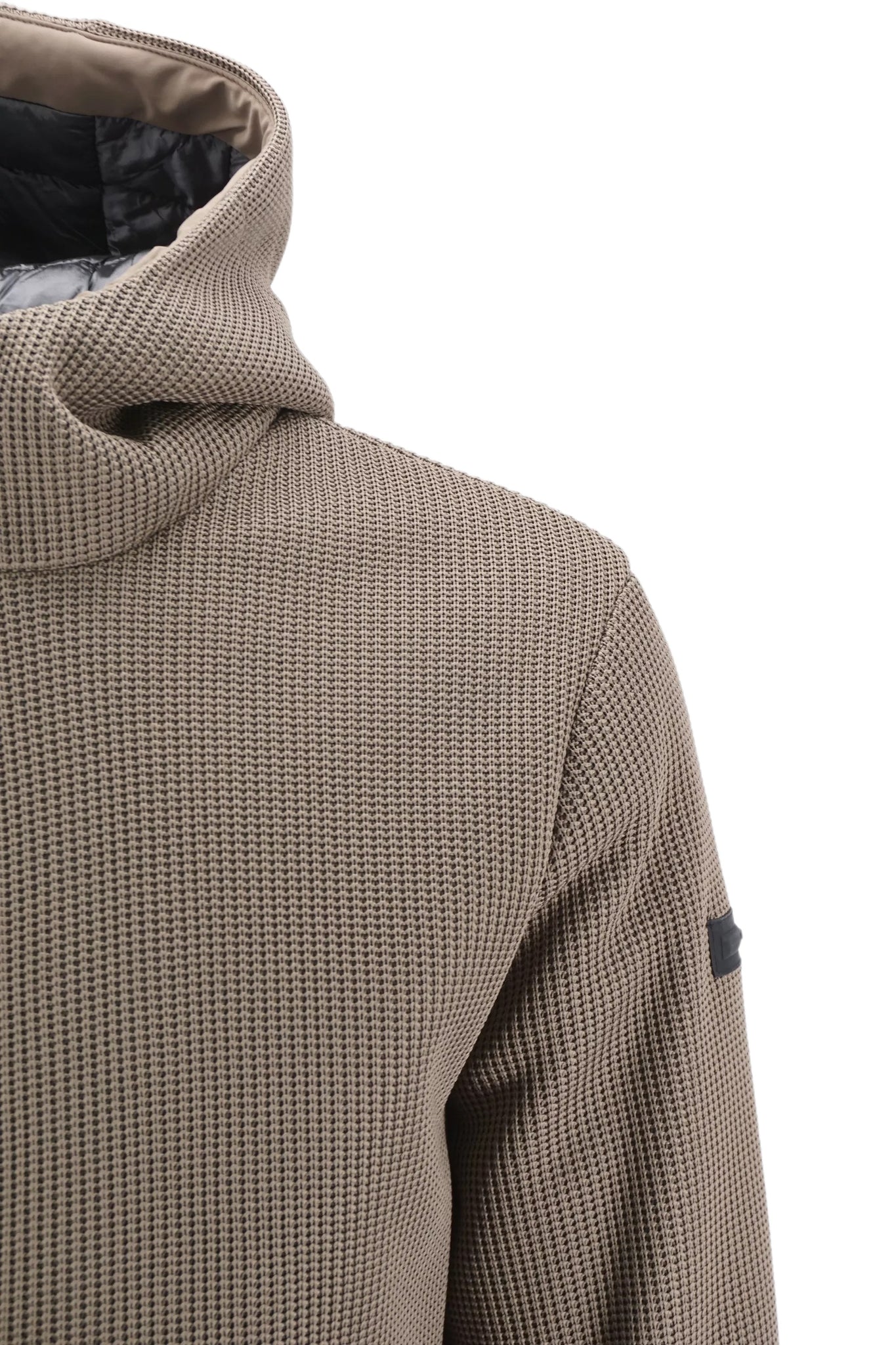 Giubbino Corto in Tricotech / Beige - Ideal Moda