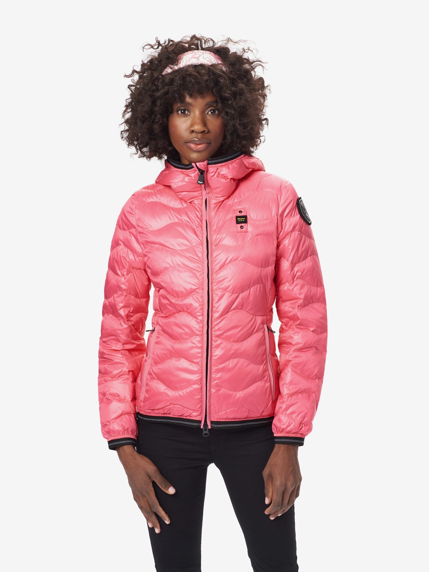 Giubbino da Donna a Onde Blauer / Rosa - Ideal Moda