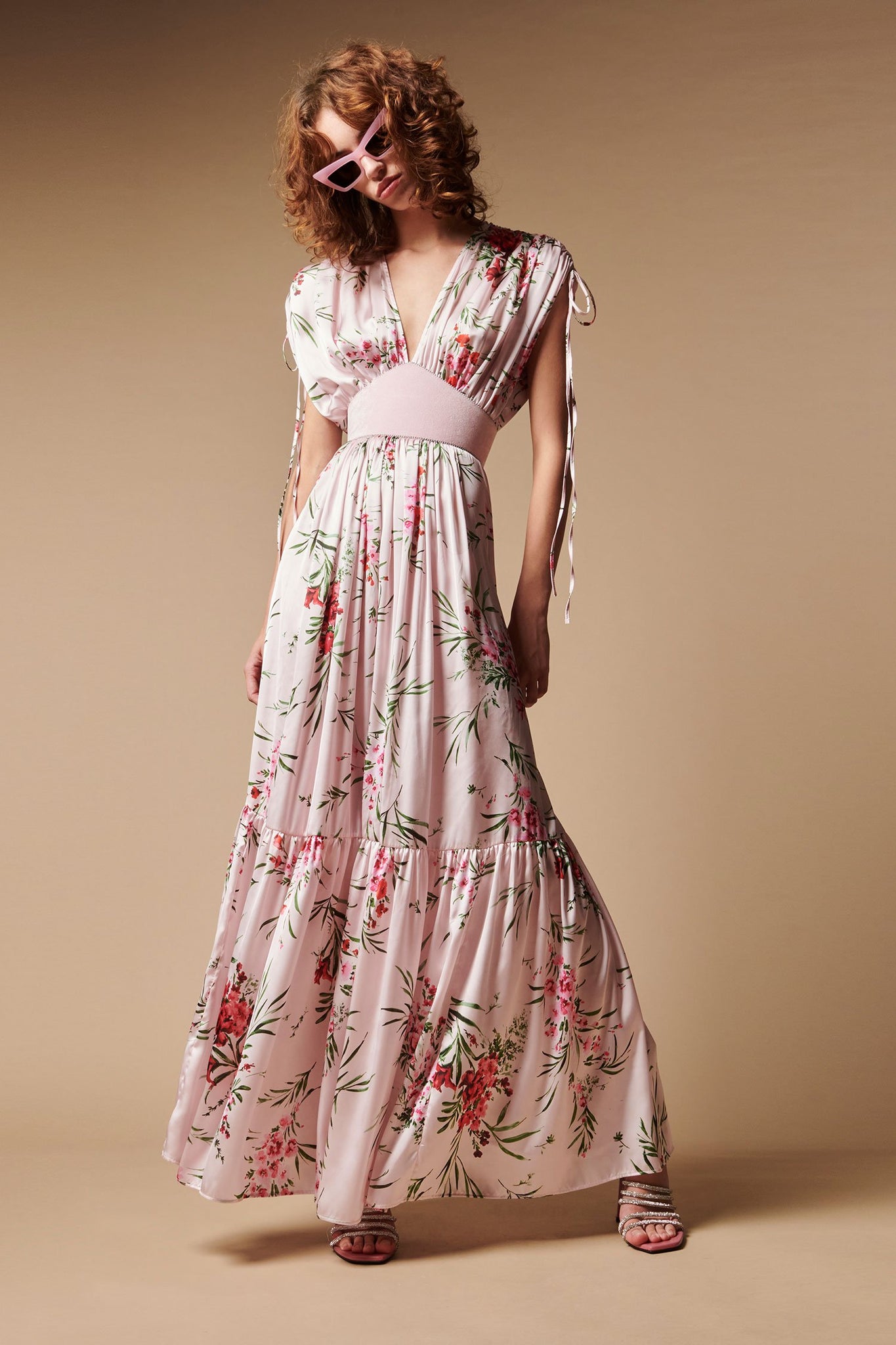 Abito Lungo a Fantasia Aniye By / Rosa - Ideal Moda