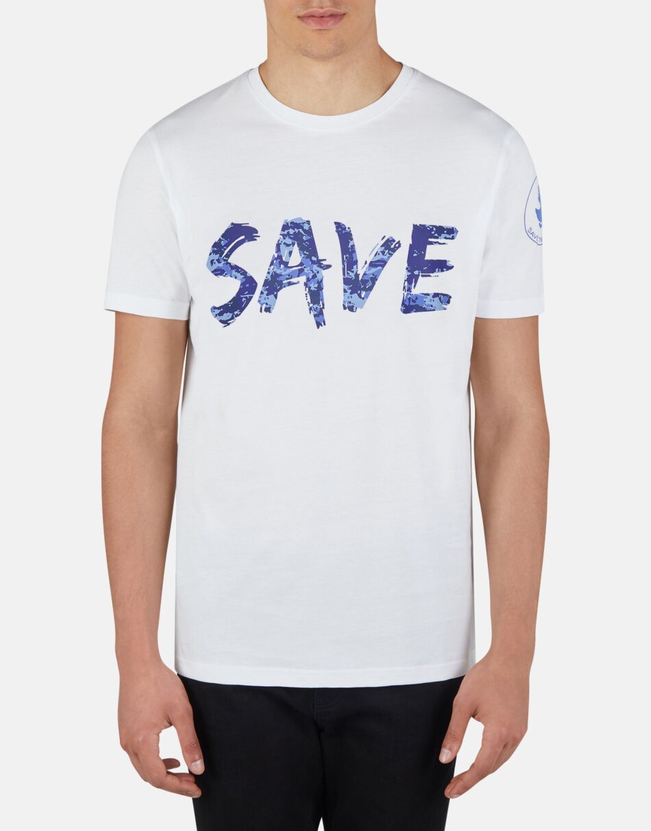 T-shirt girocollo / Bianco - Ideal Moda