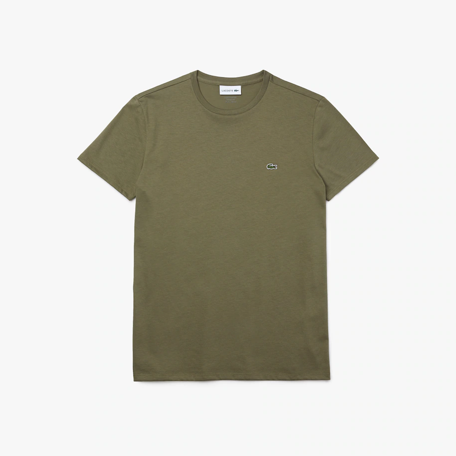 T-Shirt Lacoste in Pima Cotton / Verde - Ideal Moda