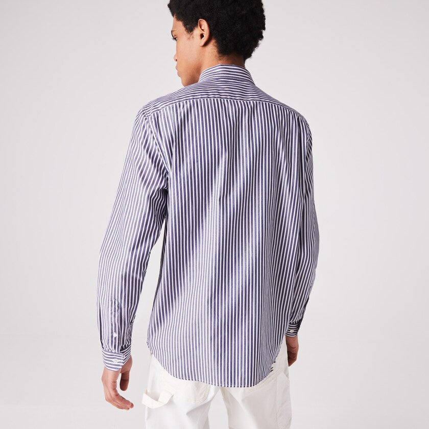 Camicia Lacoste a Fantasia / Blu - Ideal Moda