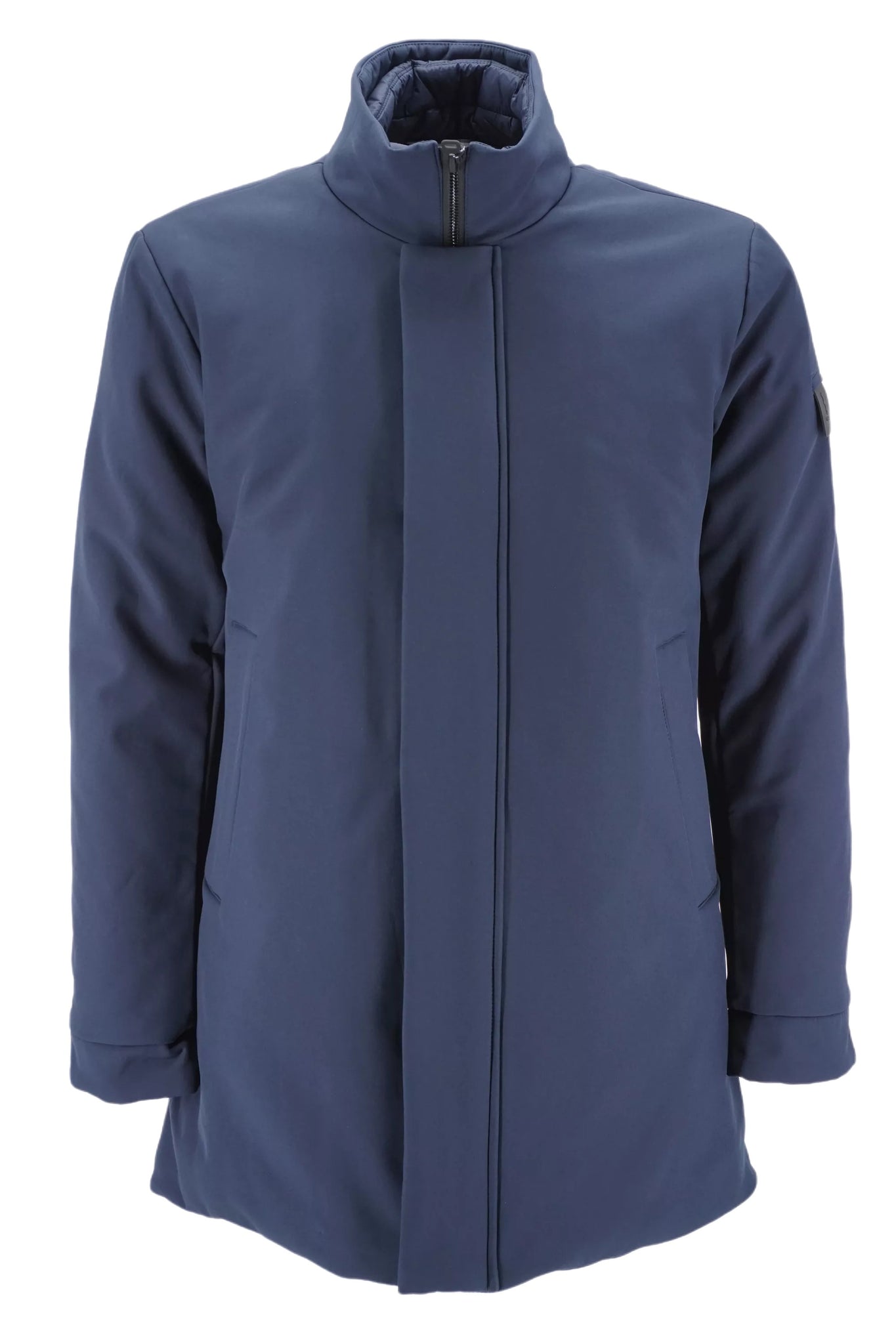 Trench con Inserto in Nylon Refrigue / Blu - Ideal Moda