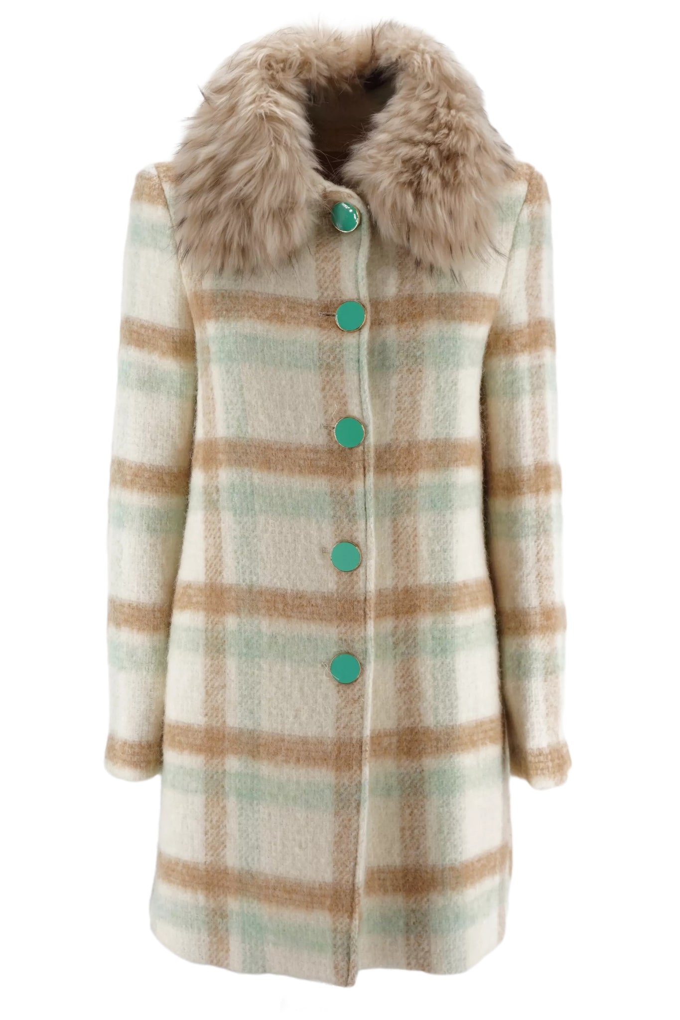Cappotto con Pelliccia Kocca Verde