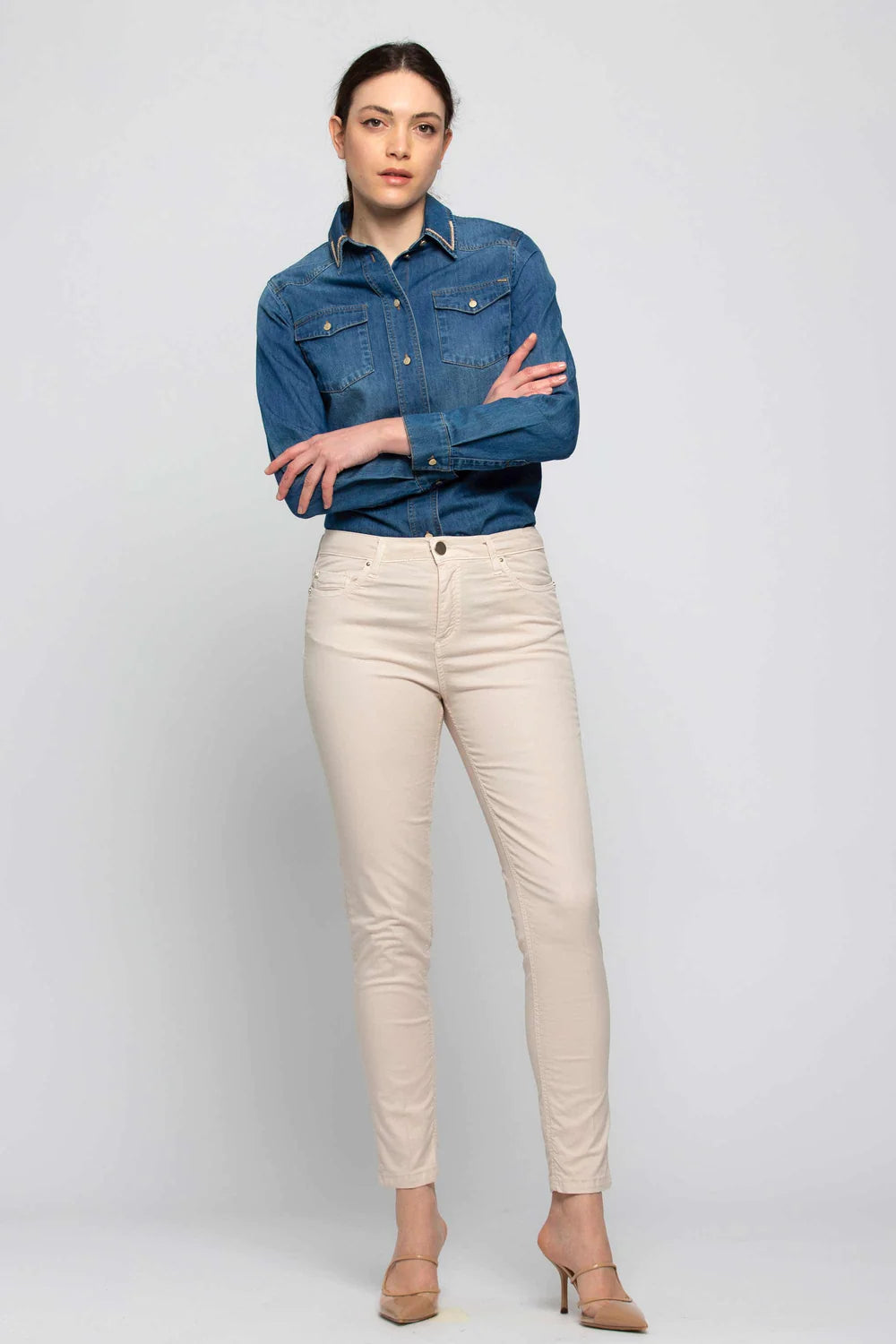 Camicia in Denim Kocca / Jeans - Ideal Moda