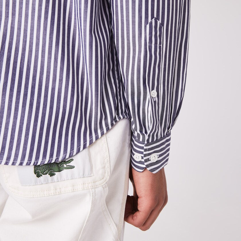 Camicia Lacoste a Fantasia / Blu - Ideal Moda