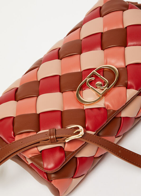 Borsa a Tracolla Intrecciata Liu Jo / Rosso - Ideal Moda