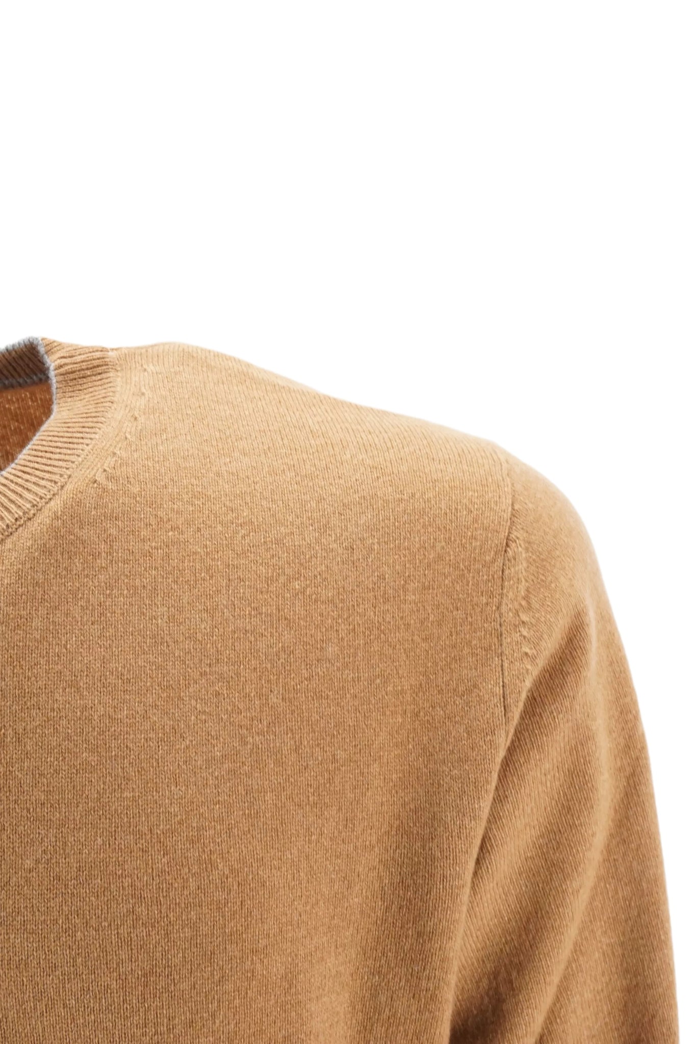 Maglia Girocollo in Puro Cashmere Corneliani / Beige - Ideal Moda