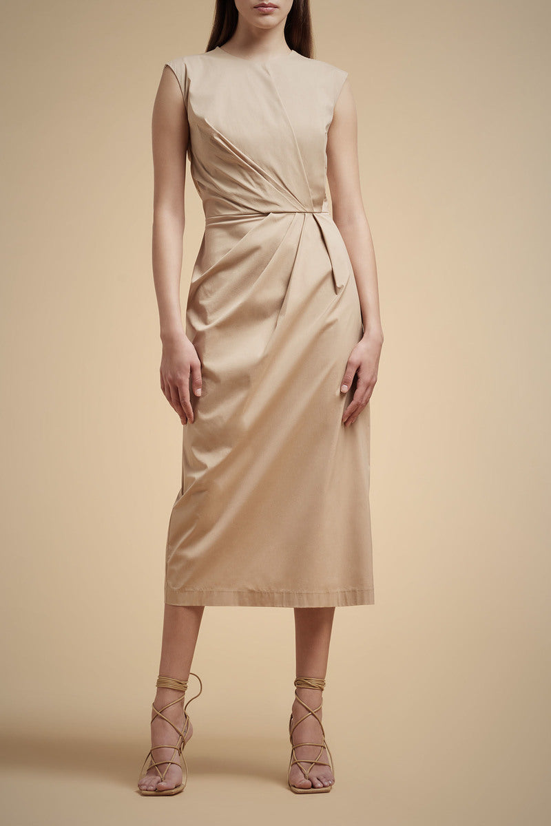 Abito Smanicato Liviana Conti / Beige - Ideal Moda