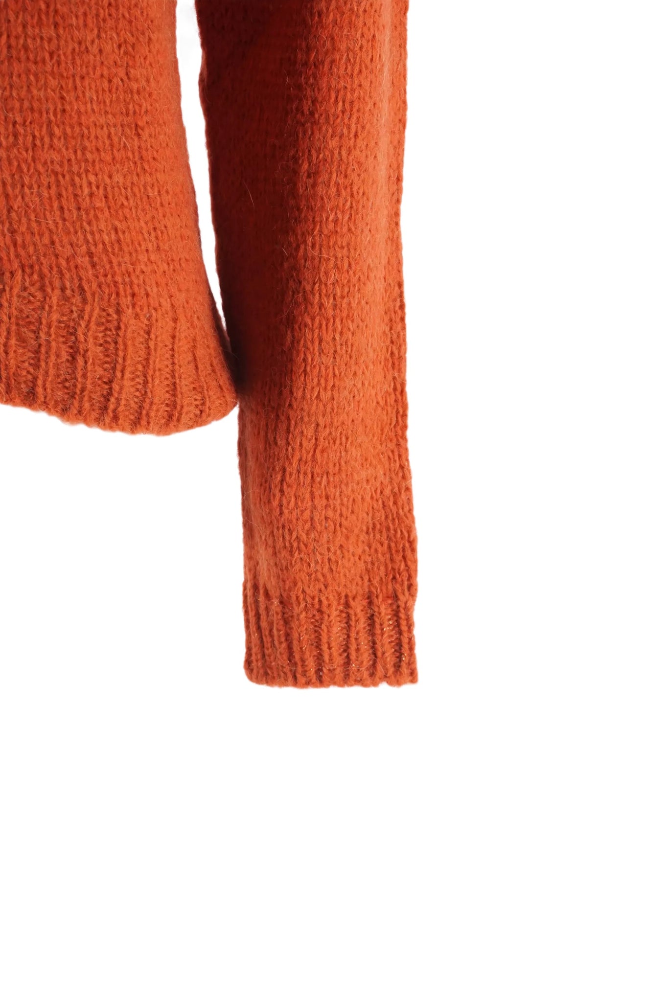 Maglia Girocollo in Alpaca Niū / Arancione - Ideal Moda