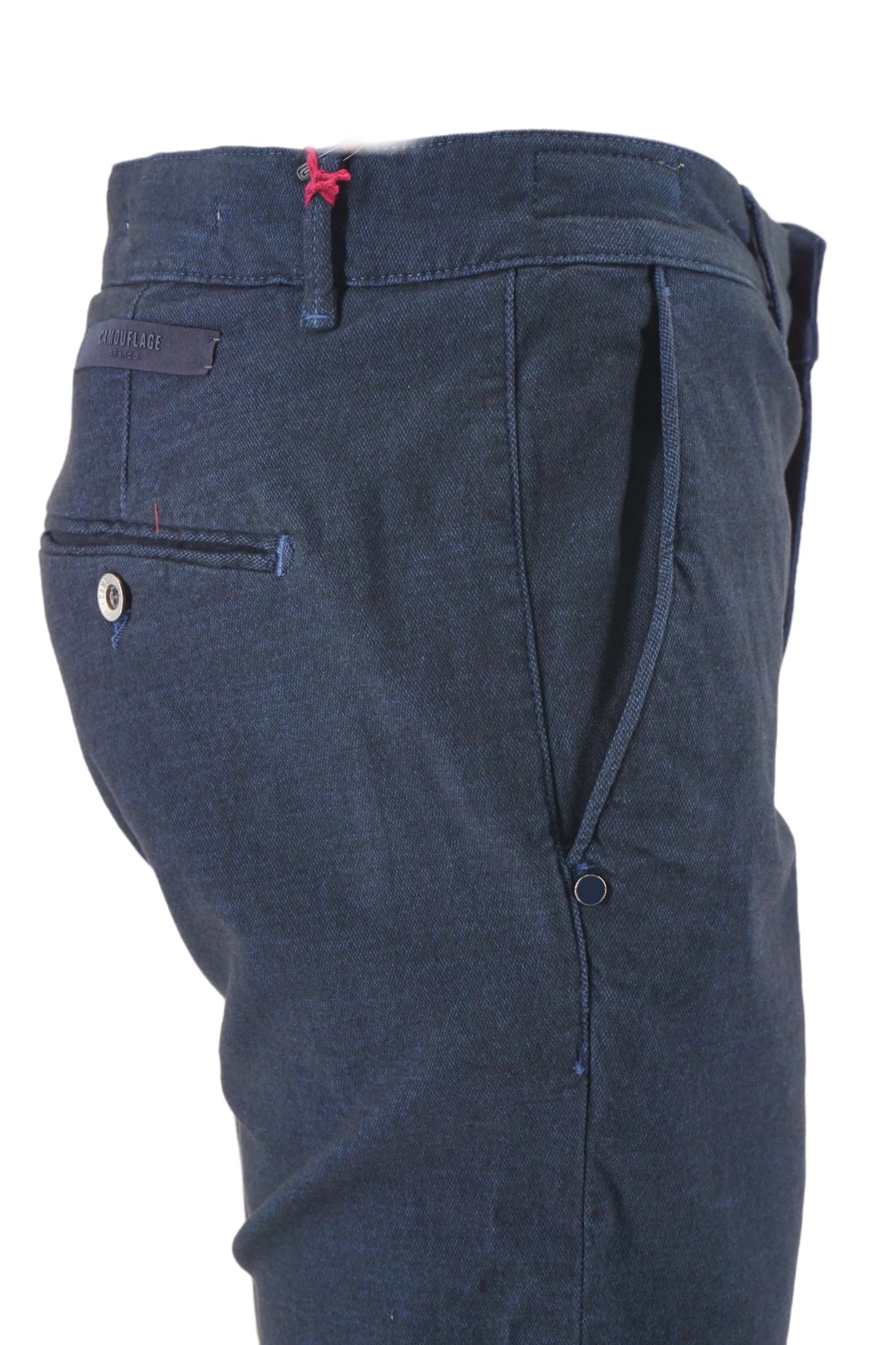 Pantalone Slim Fit Camouflage / Blu - Ideal Moda