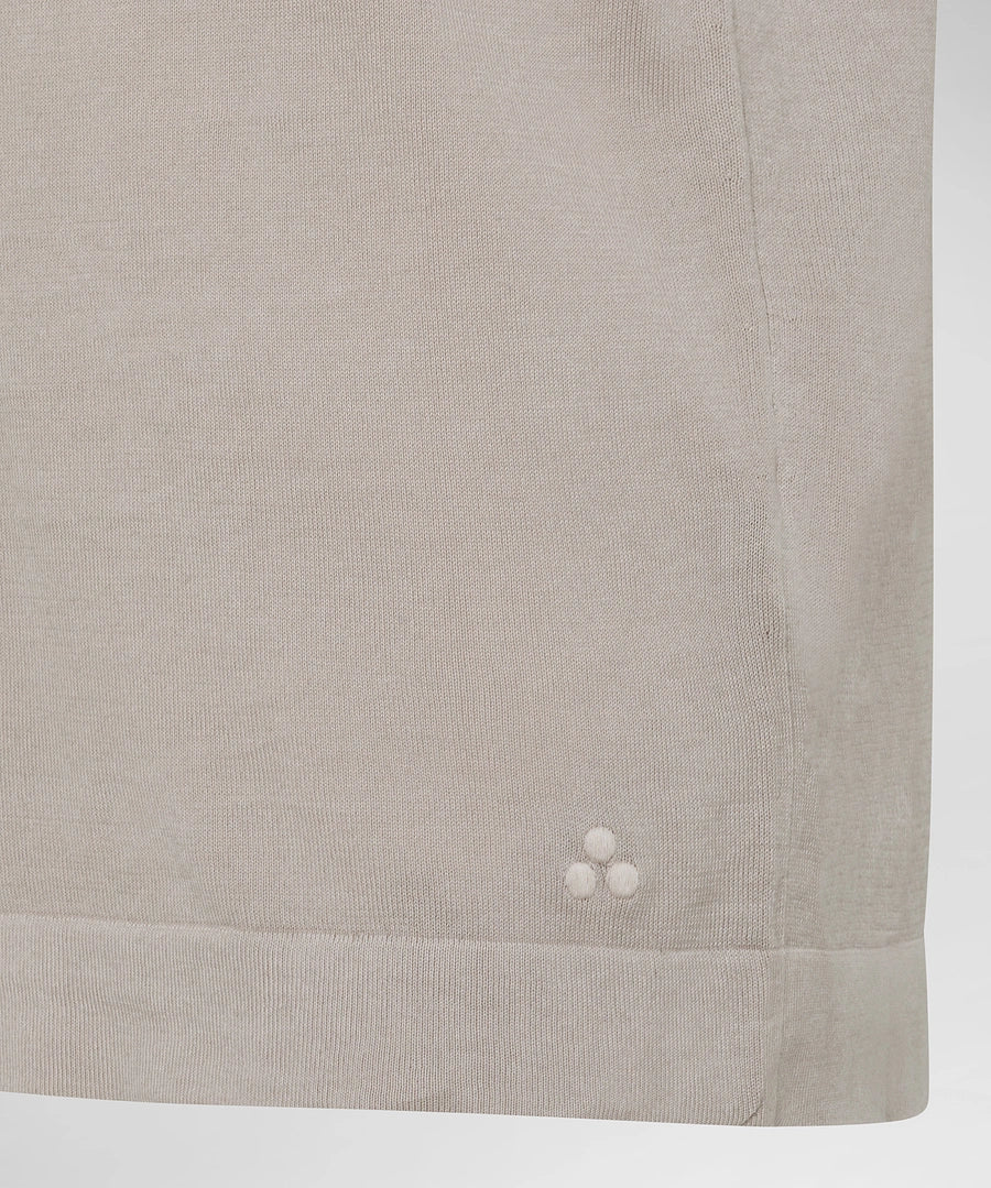 T-Shirt in Cotone Peuterey / Beige - Ideal Moda