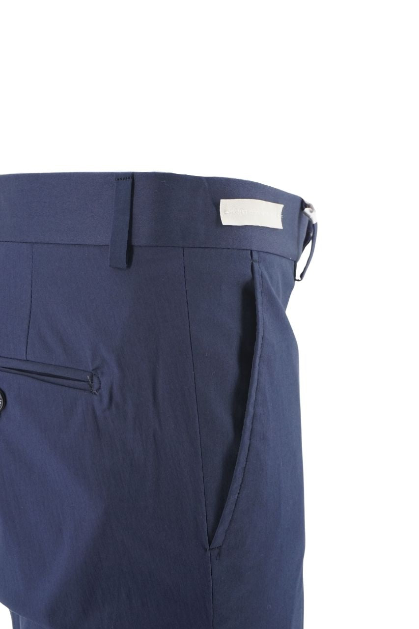 Pantalone in Cotone Slim Fit / Blu - Ideal Moda