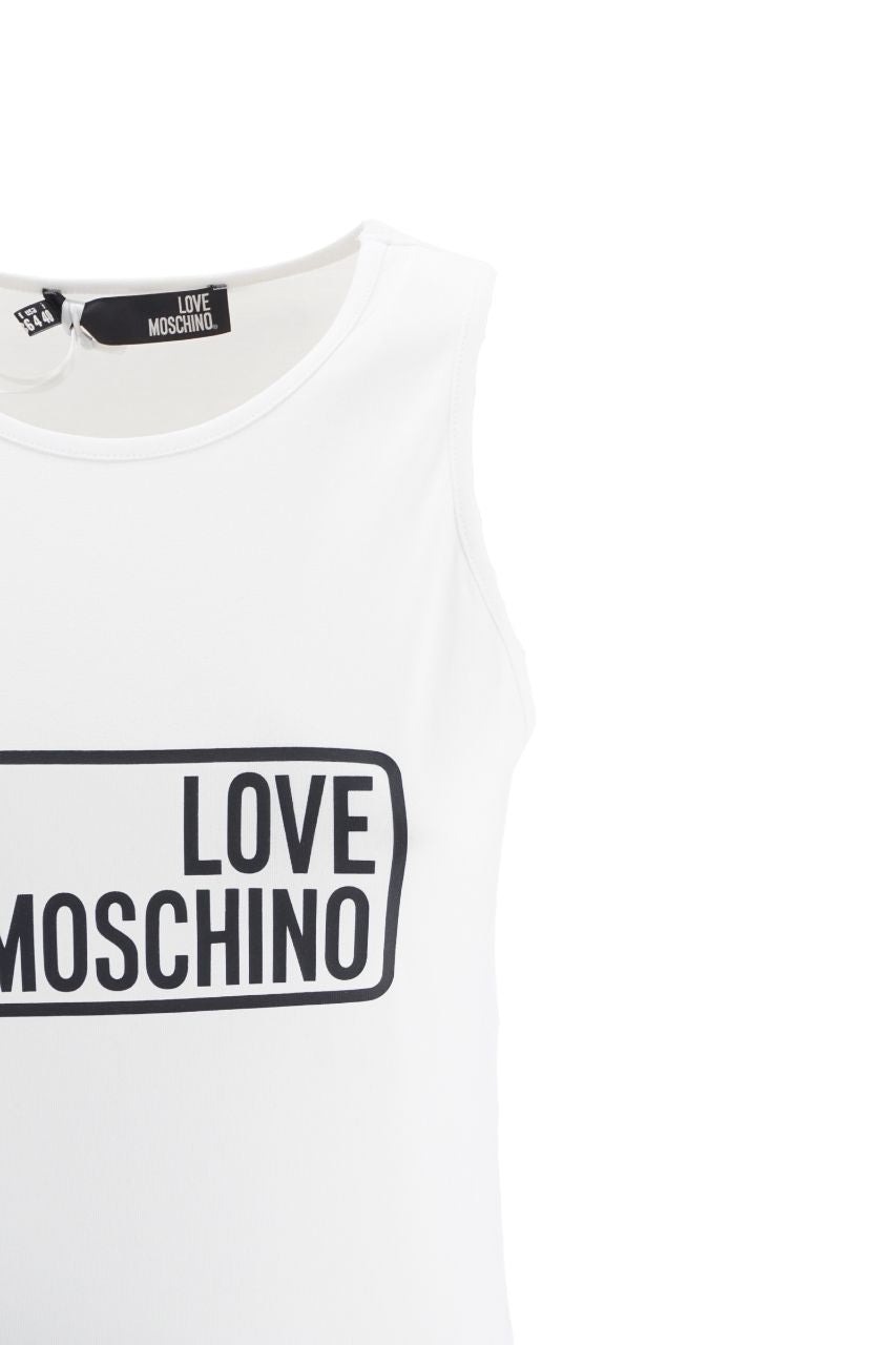 Canotta Love Moschino con Logo / Bianco - Ideal Moda