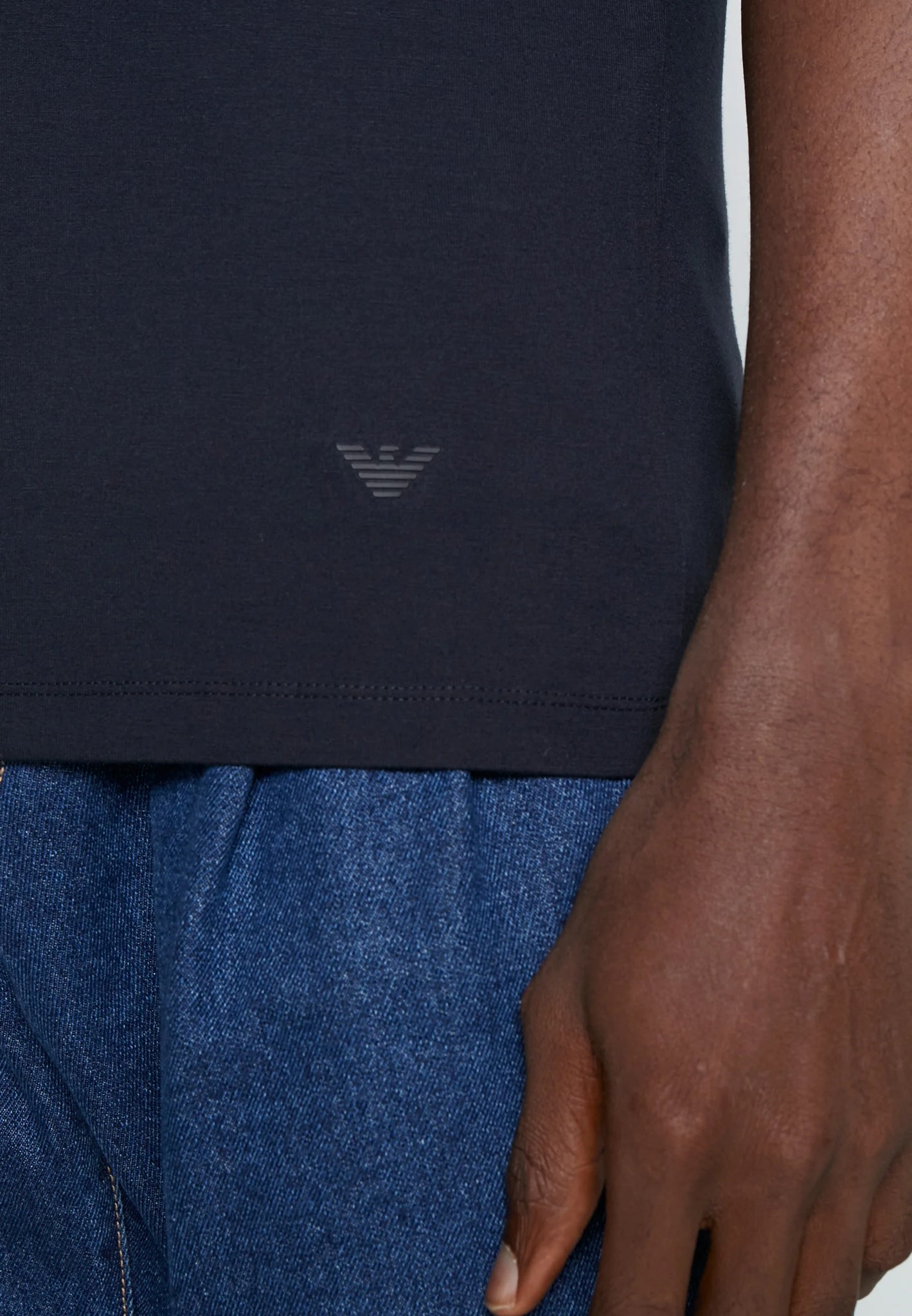 T-Shirt con Logo Emporio Armani / Blu - Ideal Moda