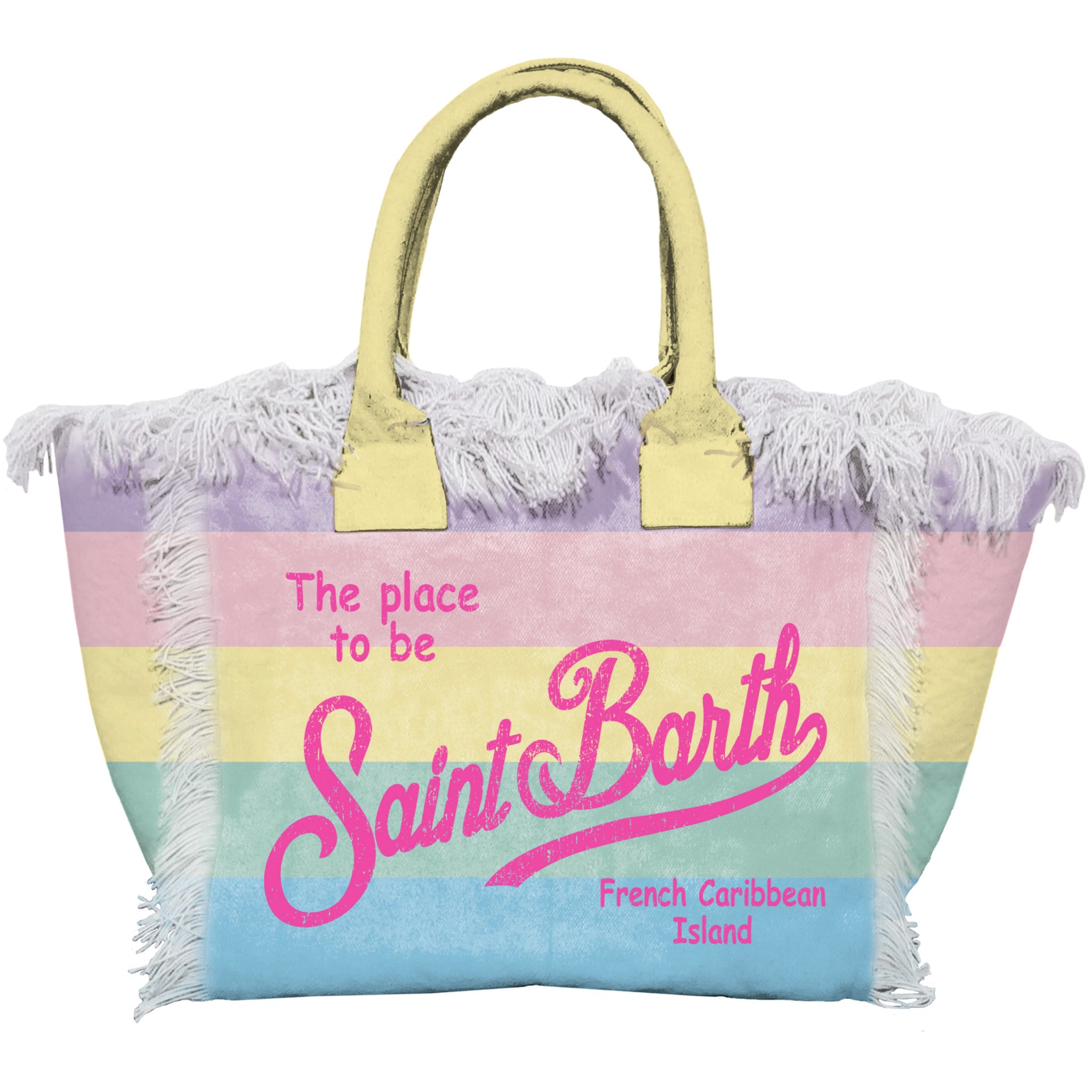 Borsa in Canvas con Ricamo / Multicolor - Ideal Moda