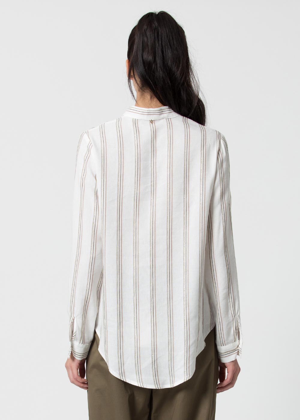 Camicia Kocca a Fantasia / Bianco - Ideal Moda