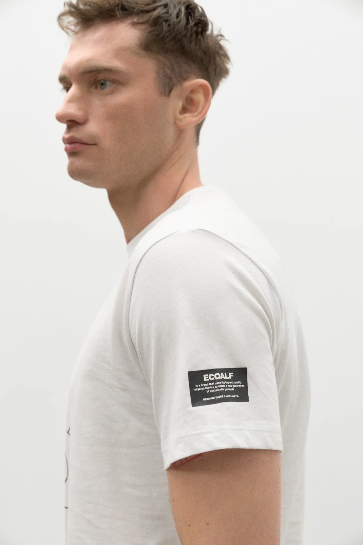 T-Shirt con Logo Ecoalf / Bianco - Ideal Moda