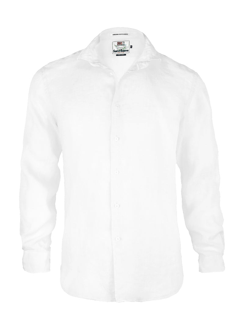 Camicia Mc2 Saint Barth in Lino / Bianco - Ideal Moda