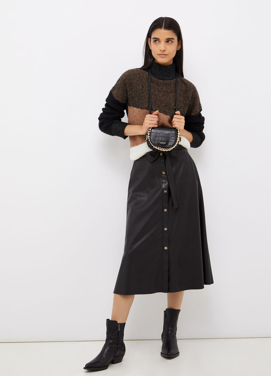 Dolcevita Liu Jo in alpaca / Nero - Ideal Moda