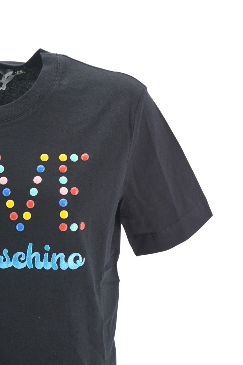 T-Shirt Love Moschino in Jersey / Nero - Ideal Moda