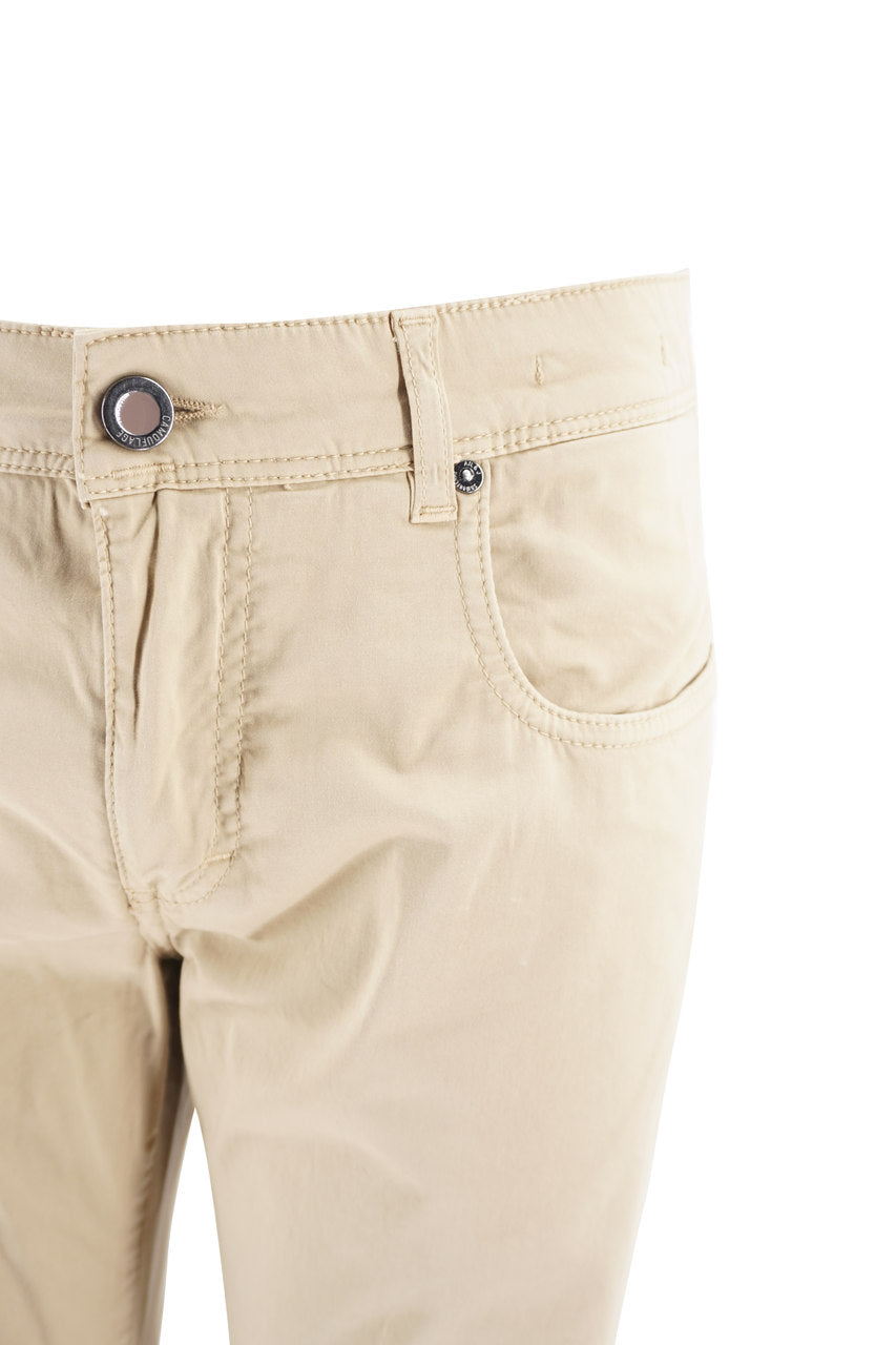 Pantalone 5 Tasche / Beige - Ideal Moda