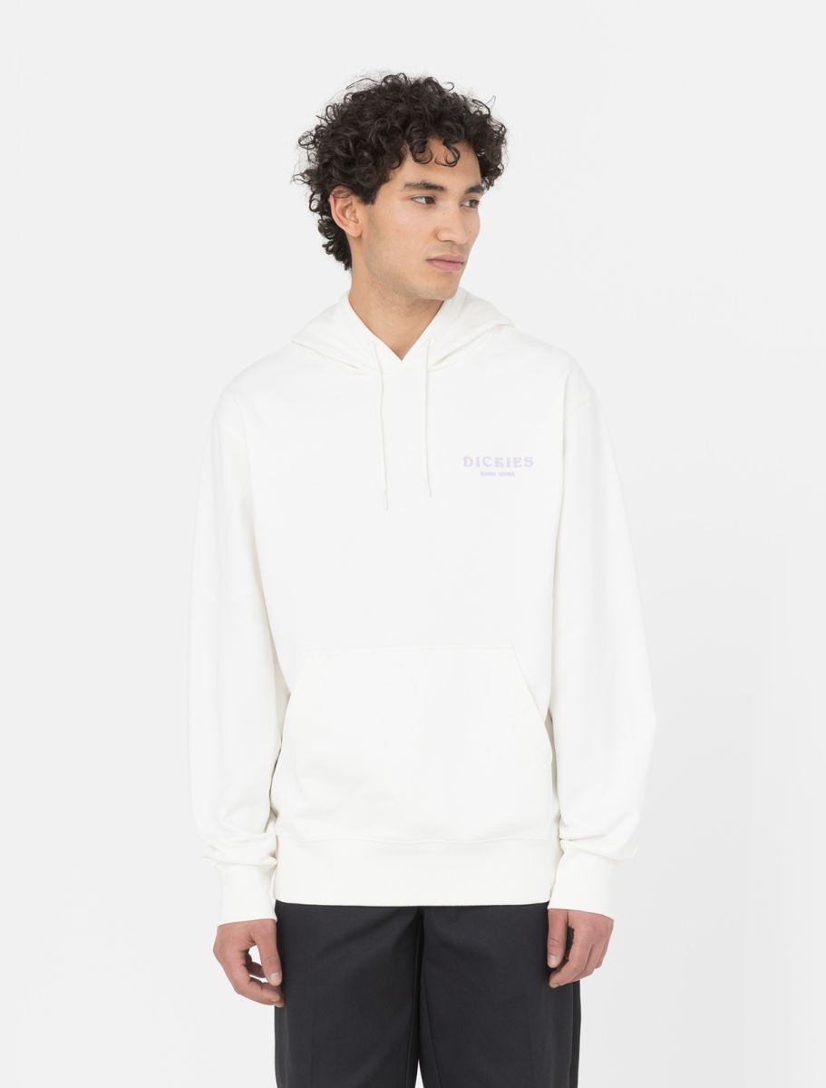 Felpa Oatfield con Logo Dickies / Bianco - Ideal Moda