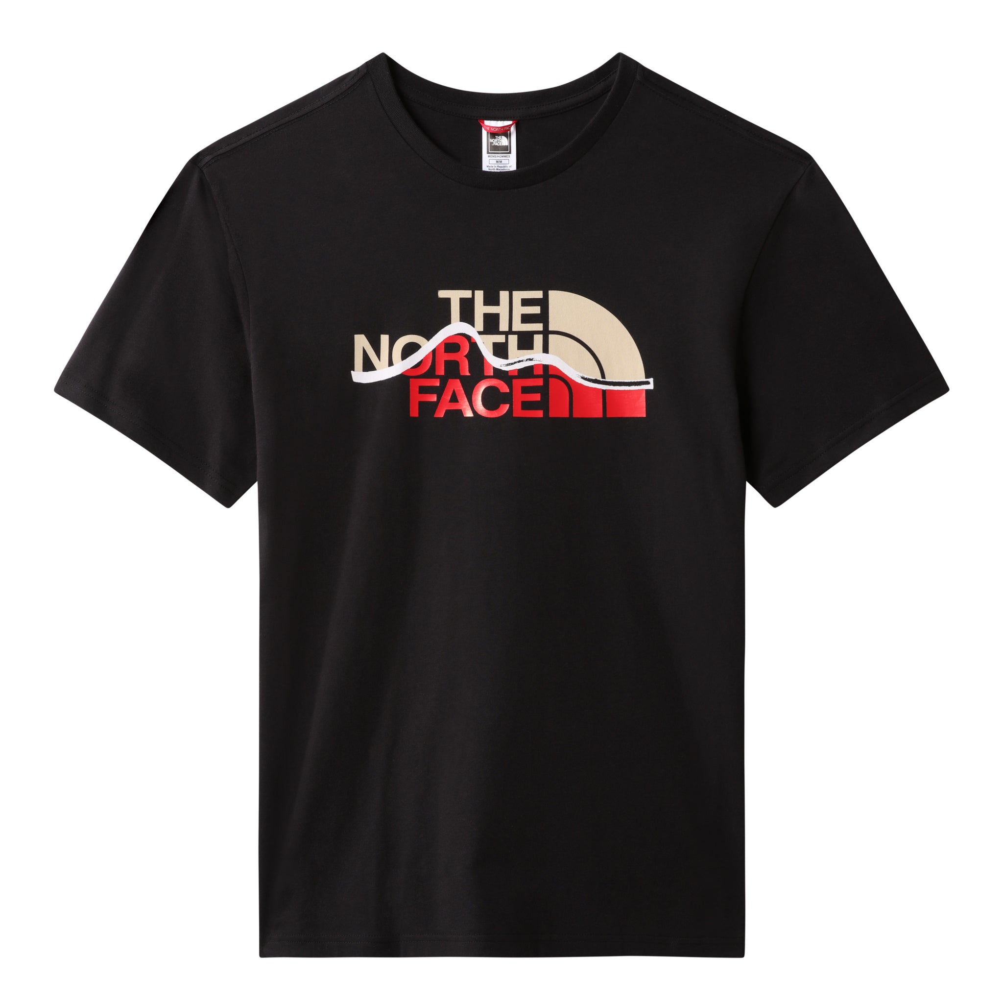 T-Shirt Mountain Line con Logo The North Face / Nero - Ideal Moda