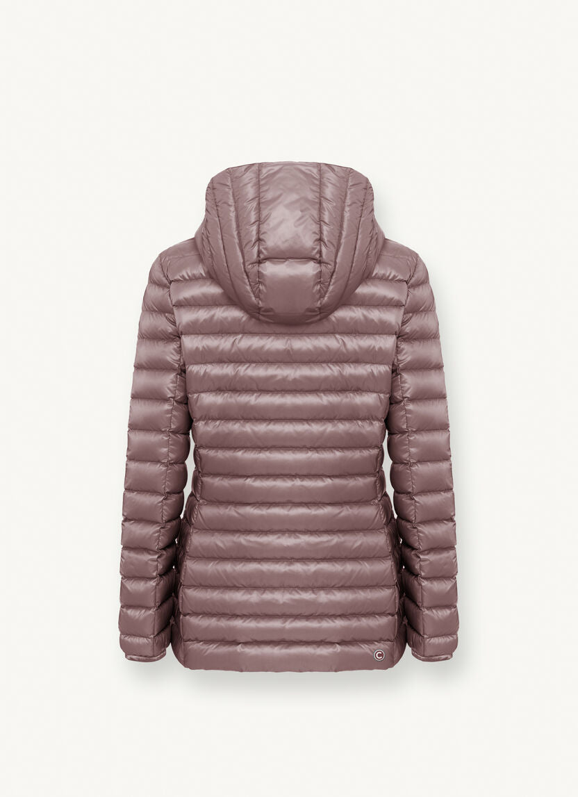 Piumino Lungo con Cappuccio Colmar / Rosa - Ideal Moda