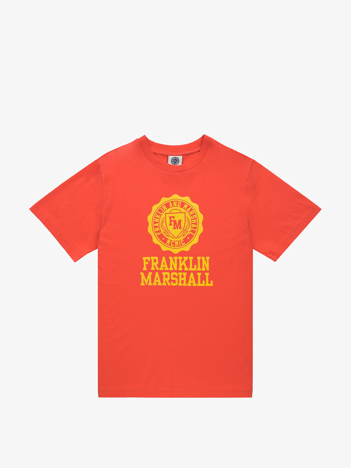 T-Shirt Franklin & Marshall con Logo / Arancione - Ideal Moda