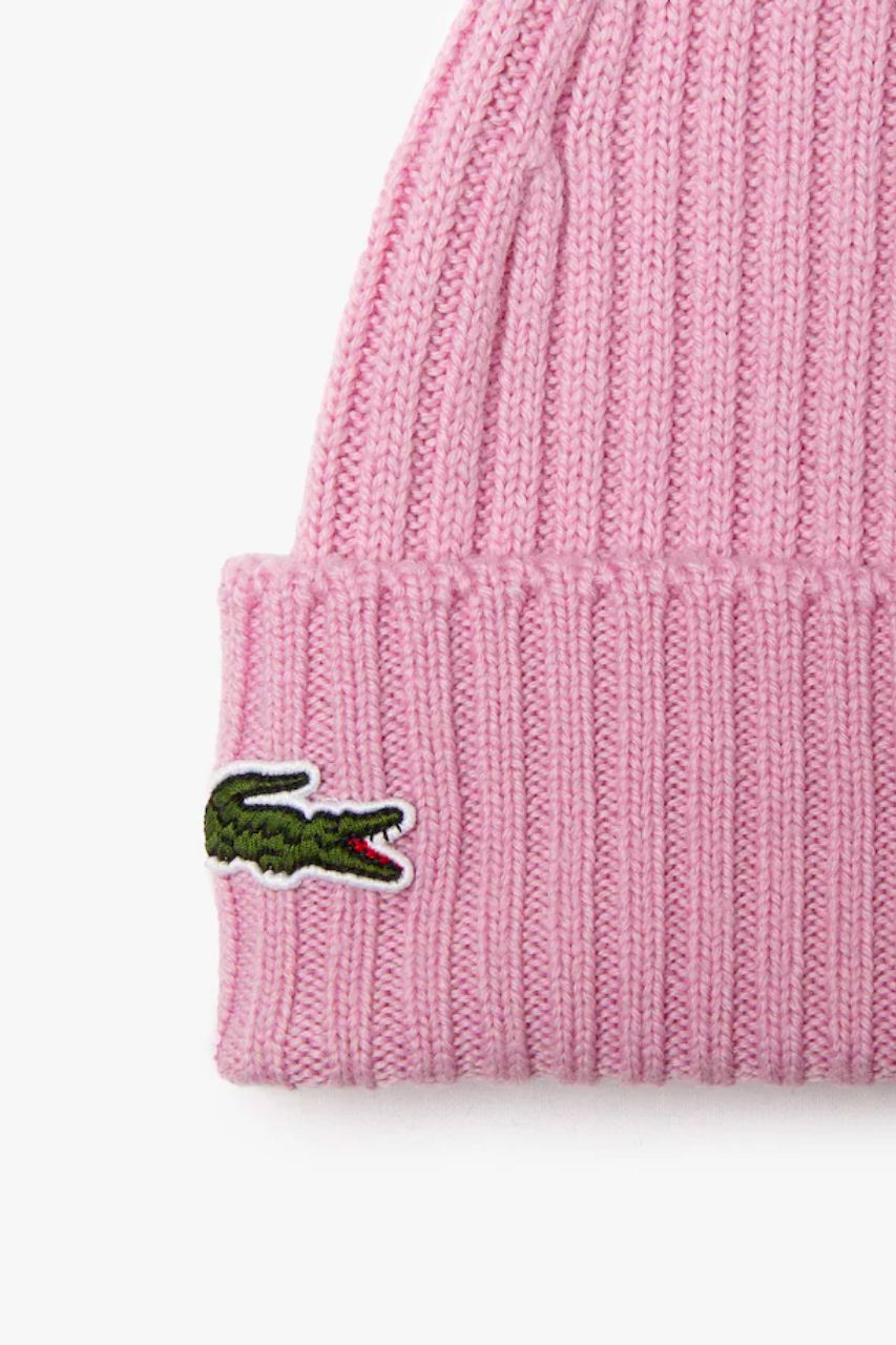 Cappello Unisex in Lana Lacoste / Rosa - Ideal Moda