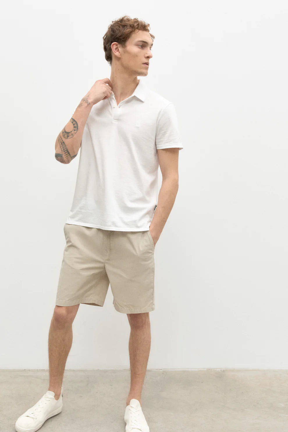 Polo in Jersey Ecoalf / Bianco - Ideal Moda