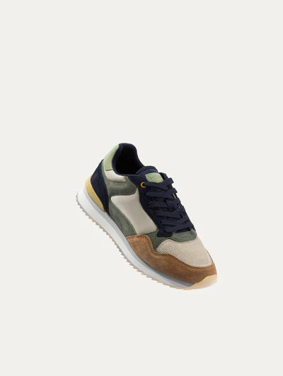 Sneaker in Pelle e Tessuto Hoff / Verde - Ideal Moda