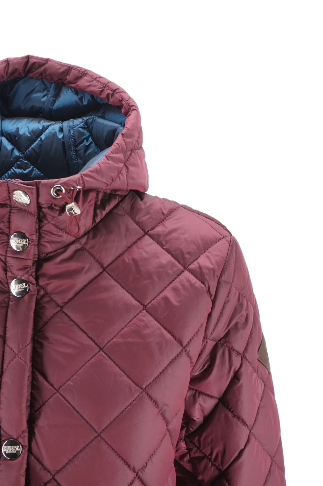 Giubbino Lungo Trapuntato Husky / Bordeaux - Ideal Moda